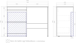 Vigo Тумба с раковиной Urban 600-0-2 со столешницей под стиральную машину белая – фотография-17
